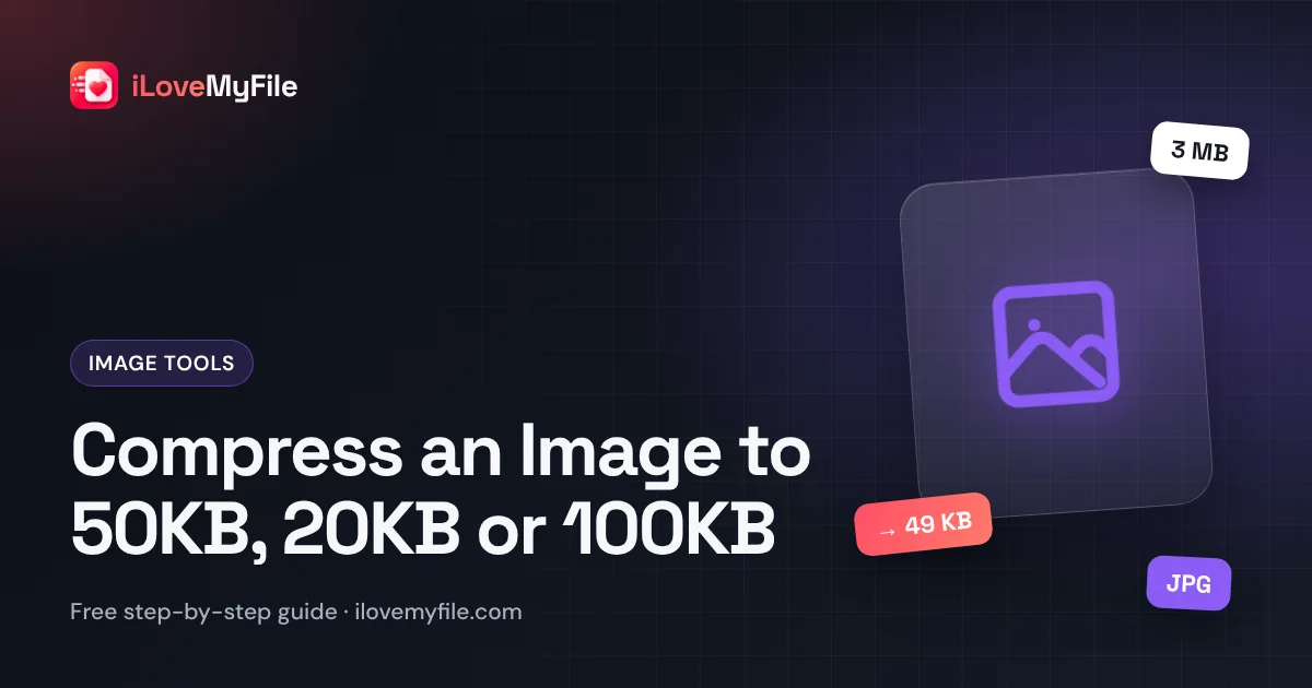 Guide cover: compressing a 3 MB photo to 49 KB as a JPG for an online form