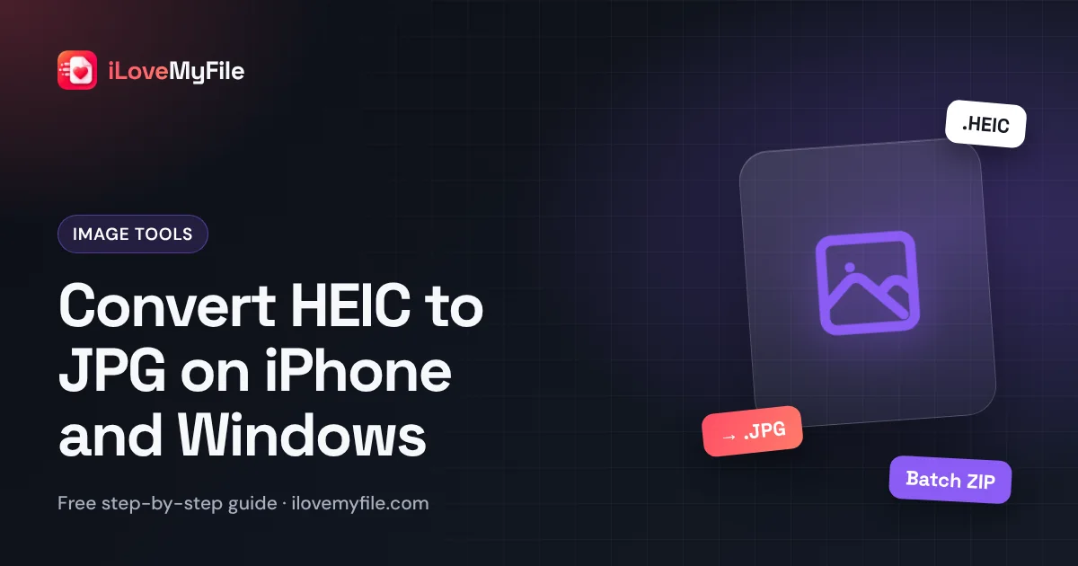 Guide cover: converting iPhone HEIC photos to JPG